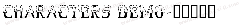 Characters Demo字体转换
